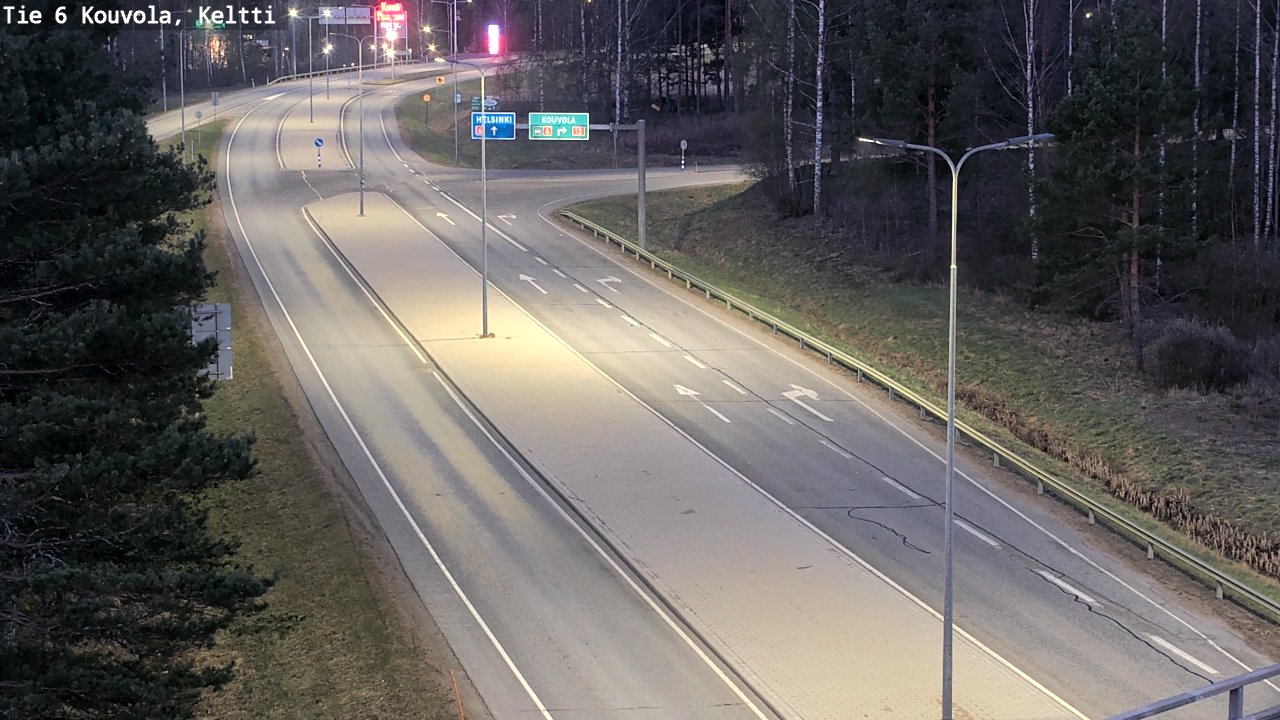 Weather Camera Image Väg 6 Kouvola,  Keltti, Kouvola, Kymenlaakso