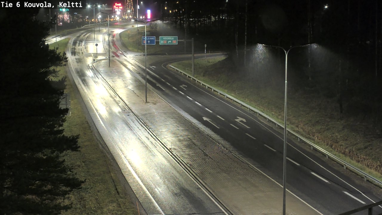 Weather Camera Image Väg 6 Kouvola,  Keltti, Kouvola, Kymenlaakso