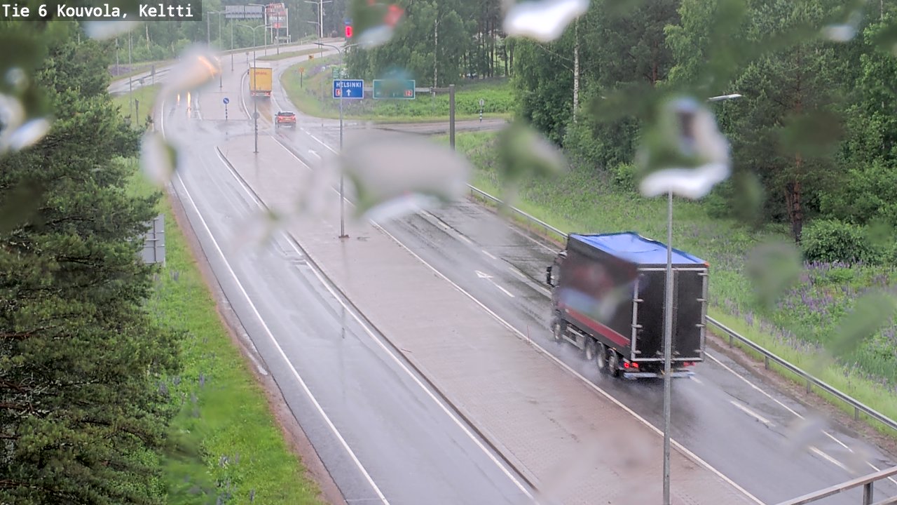 Weather Camera Image Väg 6 Kouvola,  Keltti, Kouvola, Kymenlaakso
