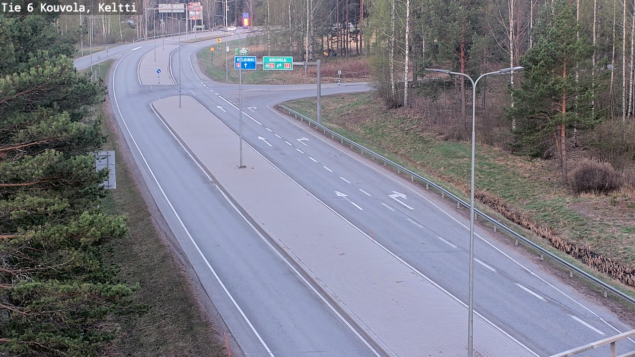 Weather Camera Image Väg 6 Kouvola,  Keltti, Kouvola, Kymenlaakso