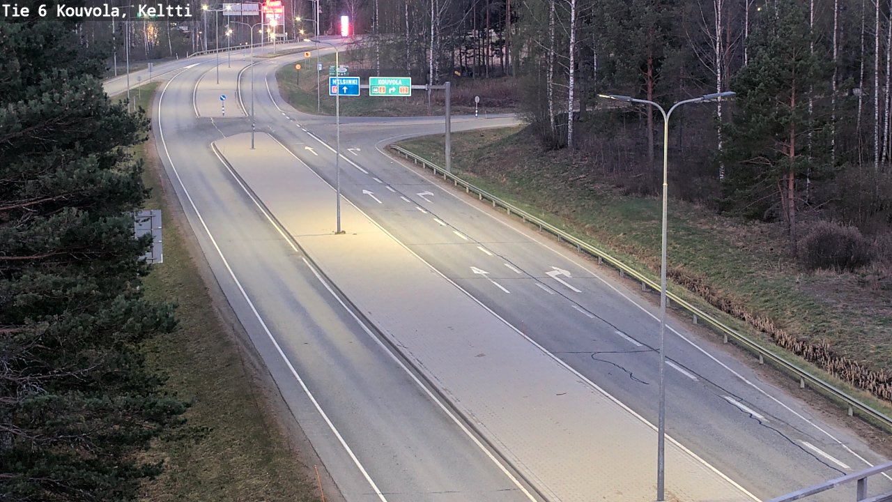 Weather Camera Image Väg 6 Kouvola,  Keltti, Kouvola, Kymenlaakso