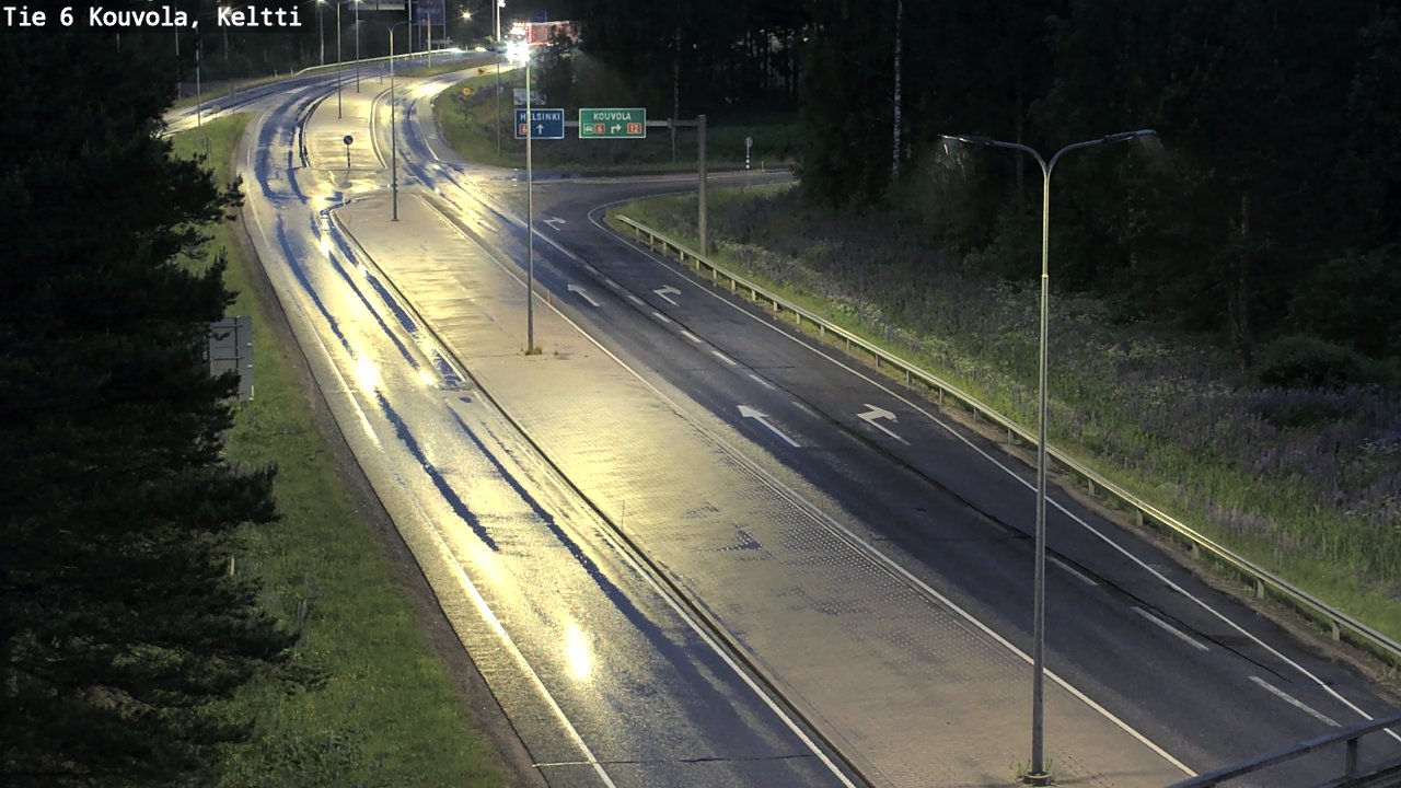 Weather Camera Image Väg 6 Kouvola,  Keltti, Kouvola, Kymenlaakso