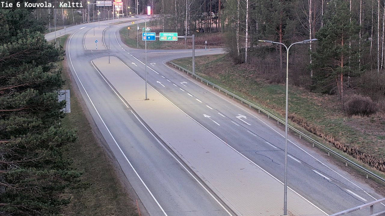 Weather Camera Image Väg 6 Kouvola,  Keltti, Kouvola, Kymenlaakso