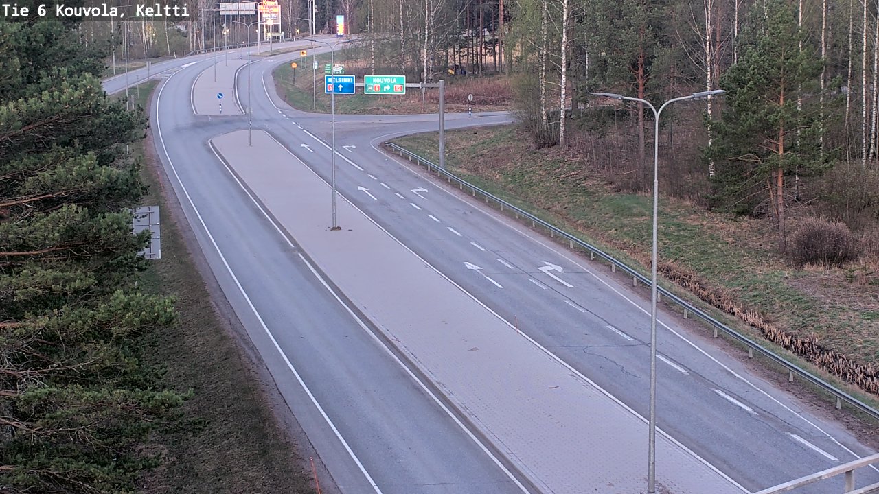 Weather Camera Image Väg 6 Kouvola,  Keltti, Kouvola, Kymenlaakso