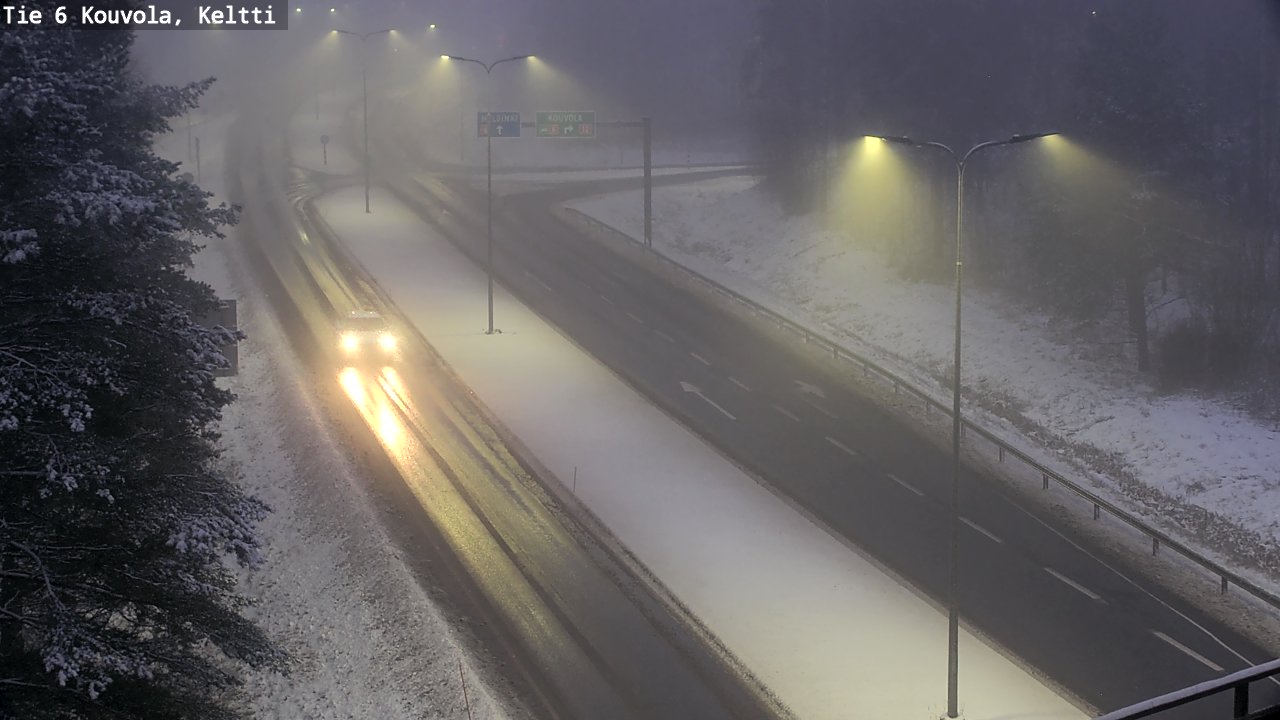 Weather Camera Image Väg 6 Kouvola, Keltti, Kouvola, Kymenlaakso