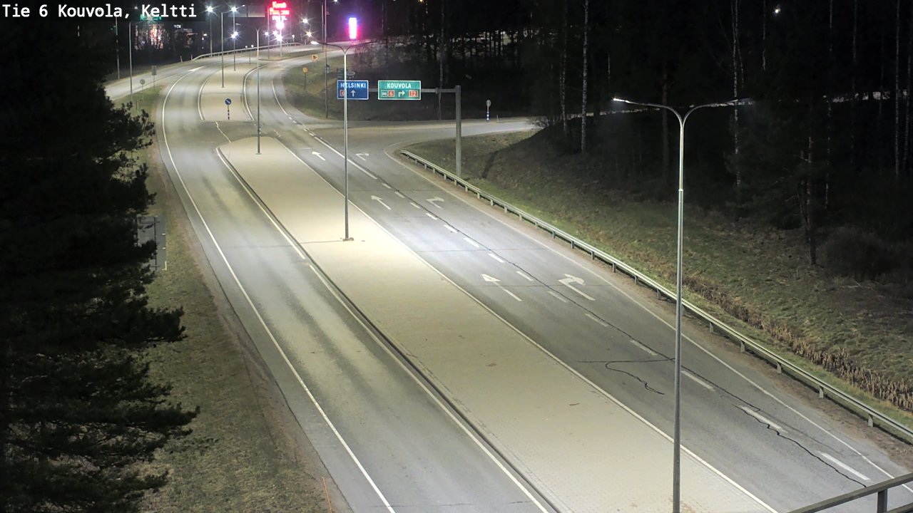 Weather Camera Image Väg 6 Kouvola,  Keltti, Kouvola, Kymenlaakso