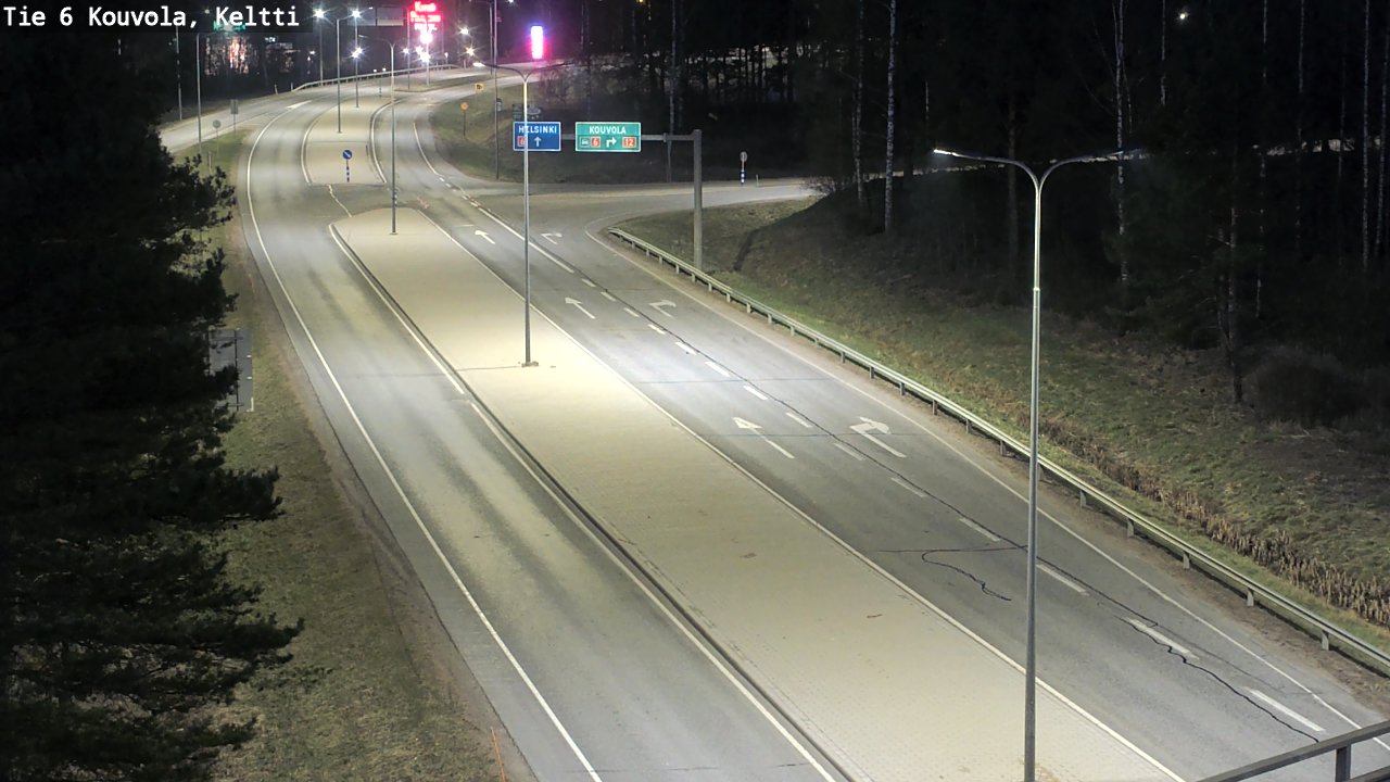 Weather Camera Image Väg 6 Kouvola,  Keltti, Kouvola, Kymenlaakso