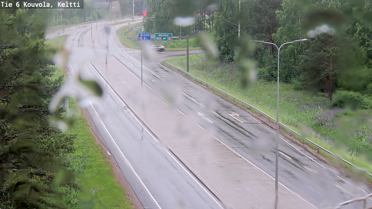 Weather Camera Image Väg 6 Kouvola,  Keltti, Kouvola, Kymenlaakso