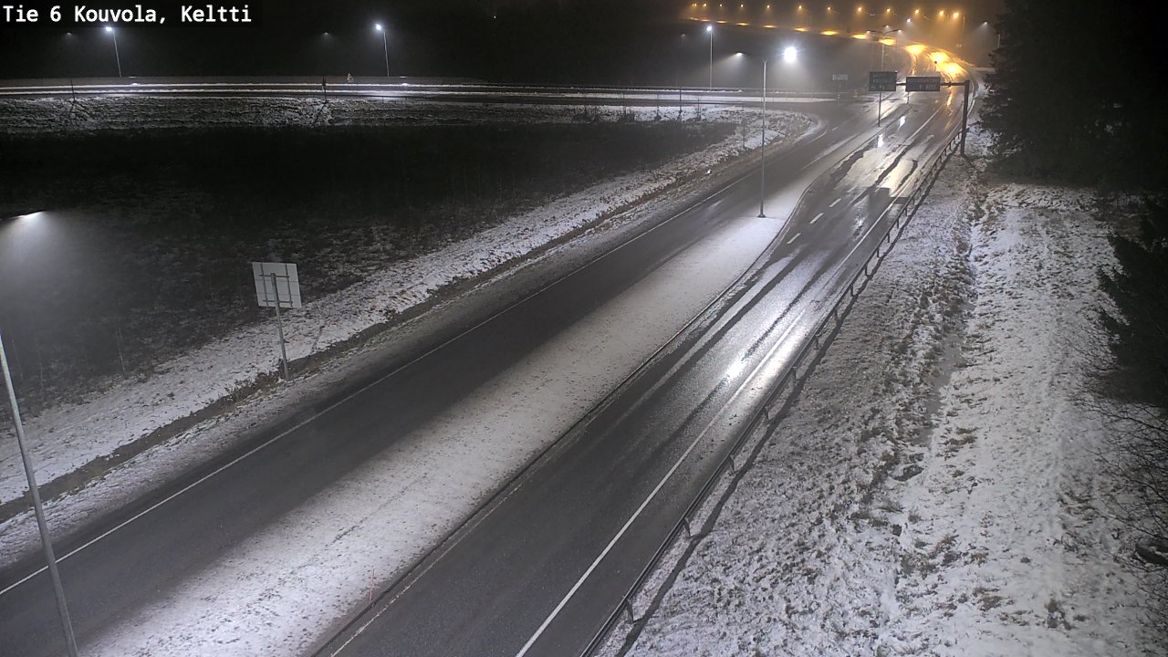Weather Camera Image Väg 6 Kouvola,  Keltti, Kouvola, Kymenlaakso