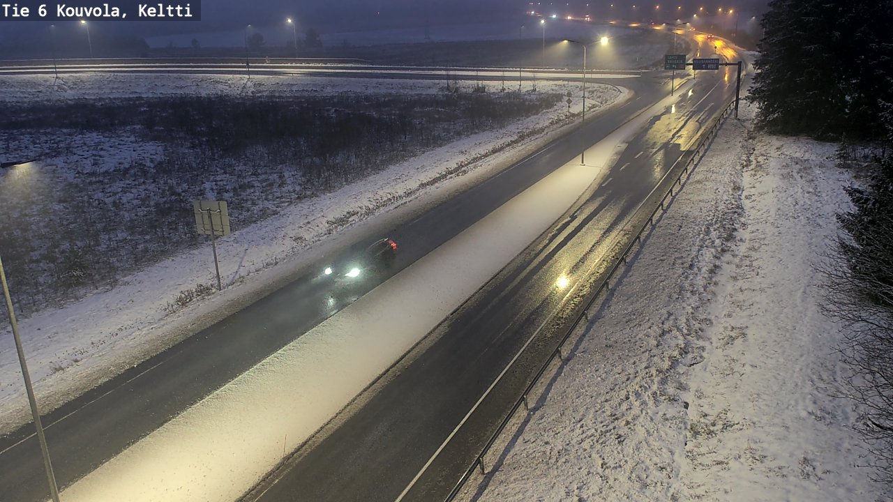 Weather Camera Image Väg 6 Kouvola,  Keltti, Kouvola, Kymenlaakso
