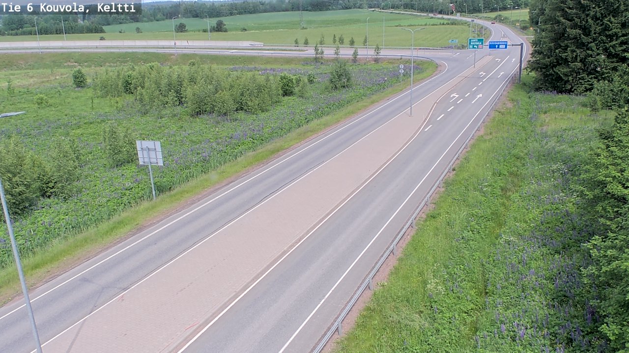 Kelikamerat Kuva Tie 6 Kouvola, Keltti, Kouvola, Kymenlaakso