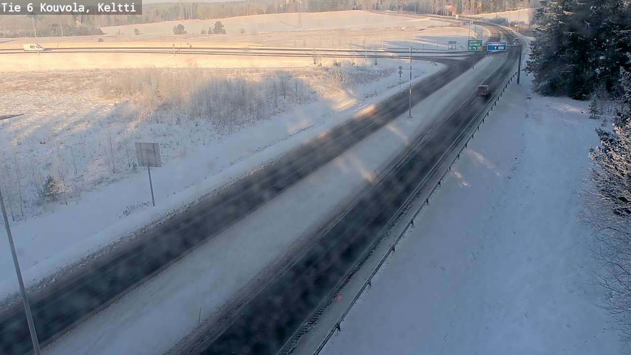 Weather Camera Image Väg 6 Kouvola,  Keltti, Kouvola, Kymenlaakso