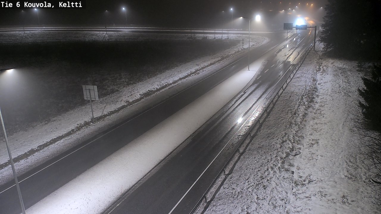 Weather Camera Image Väg 6 Kouvola,  Keltti, Kouvola, Kymenlaakso
