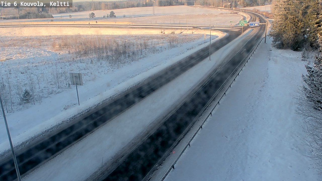 Weather Camera Image Road 6 Kouvola, Keltti, Kouvola, Kymenlaakso