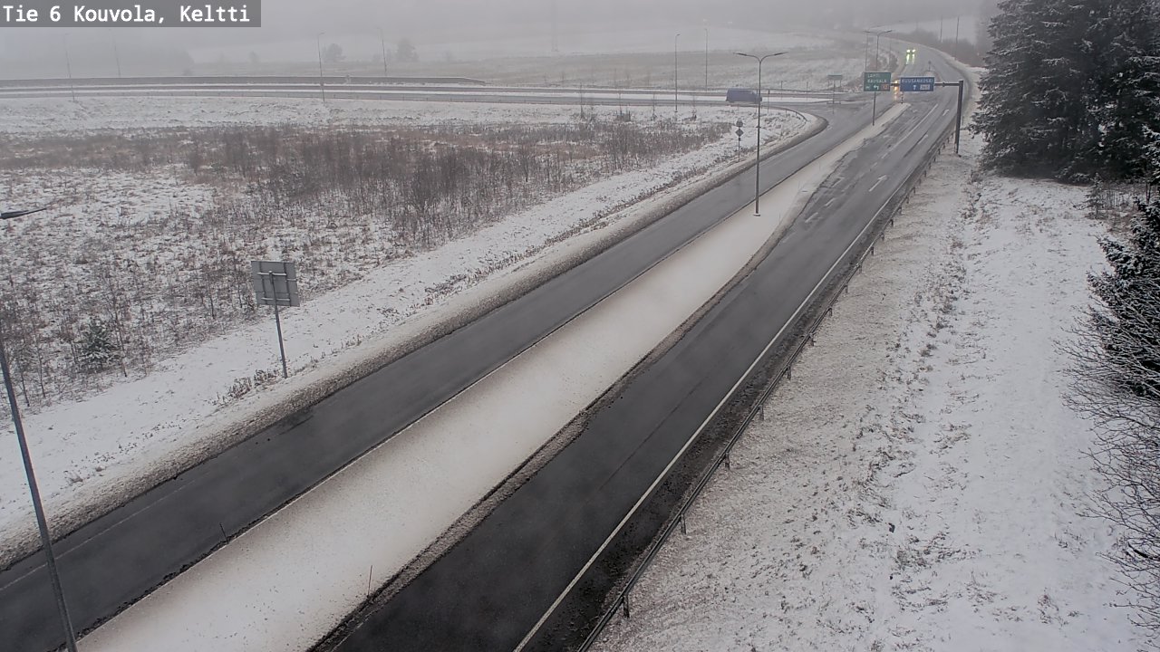 Weather Camera Image Väg 6 Kouvola,  Keltti, Kouvola, Kymenlaakso