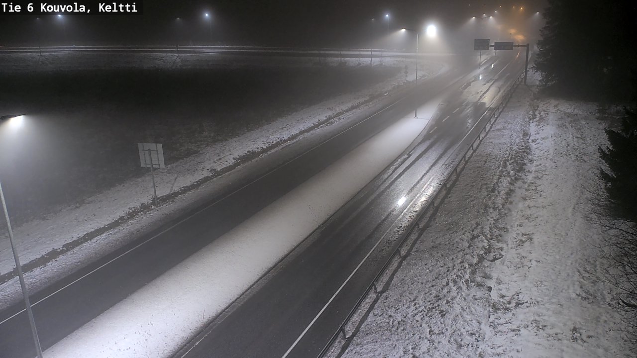 Weather Camera Image Väg 6 Kouvola,  Keltti, Kouvola, Kymenlaakso