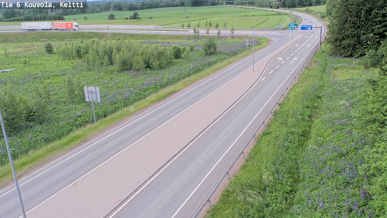 Kelikamerat Kuva Tie 6 Kouvola, Keltti, Kouvola, Kymenlaakso