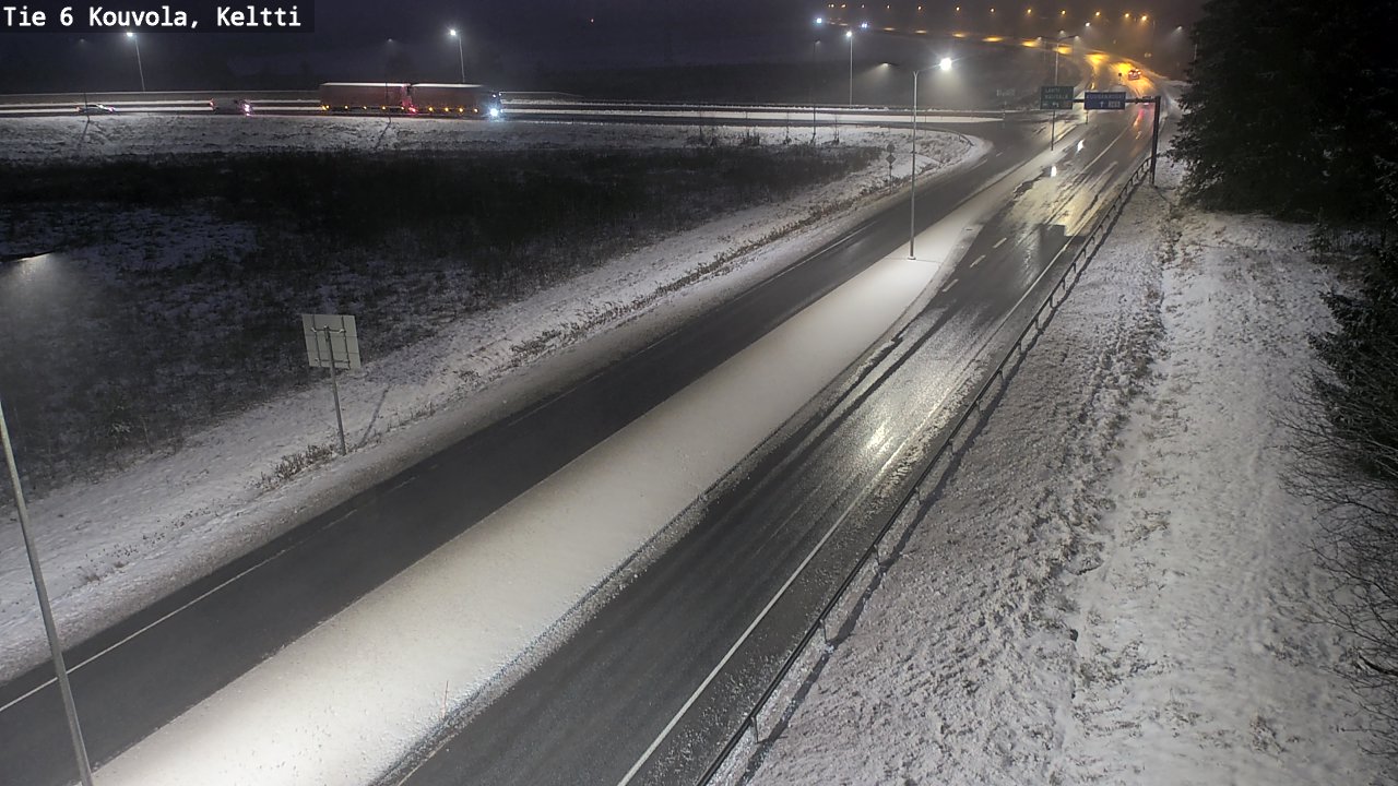 Weather Camera Image Väg 6 Kouvola,  Keltti, Kouvola, Kymenlaakso