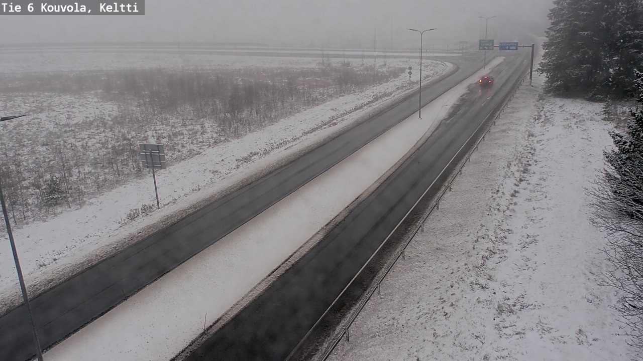 Weather Camera Image Väg 6 Kouvola,  Keltti, Kouvola, Kymenlaakso