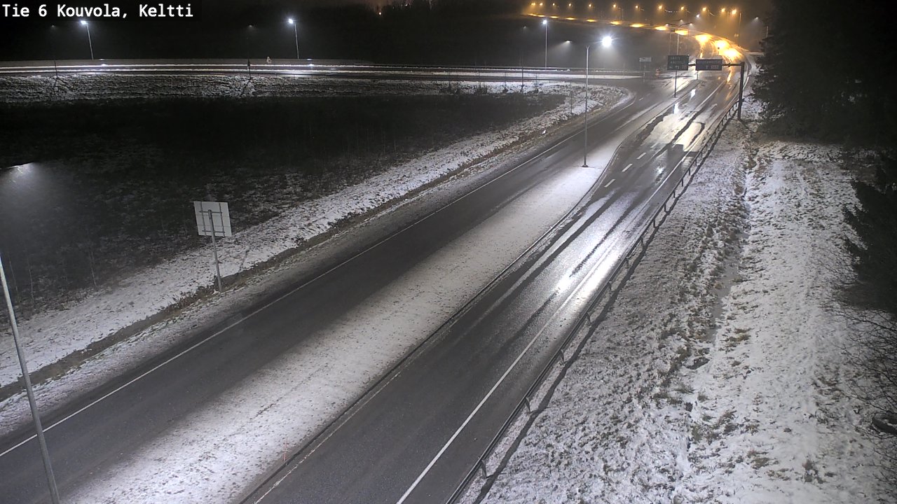 Weather Camera Image Väg 6 Kouvola,  Keltti, Kouvola, Kymenlaakso