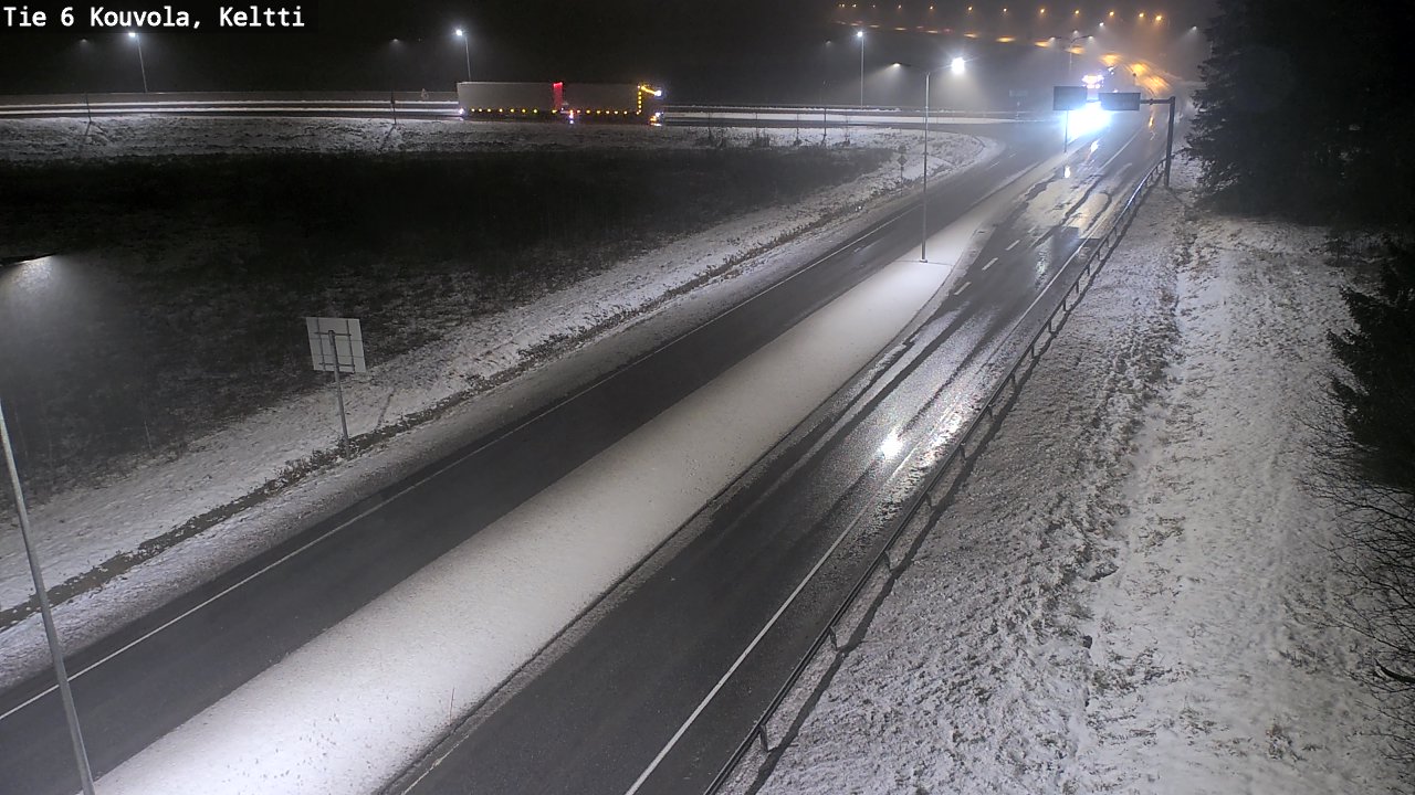 Weather Camera Image Väg 6 Kouvola,  Keltti, Kouvola, Kymenlaakso