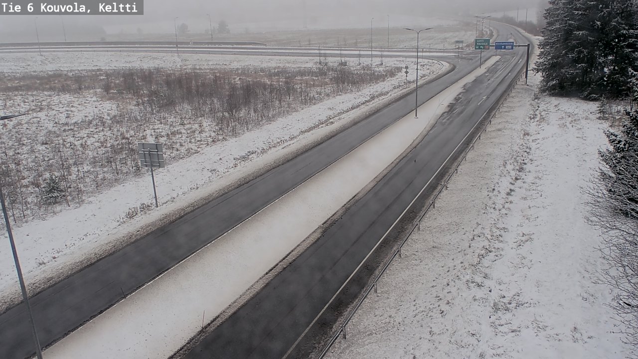 Weather Camera Image Väg 6 Kouvola,  Keltti, Kouvola, Kymenlaakso