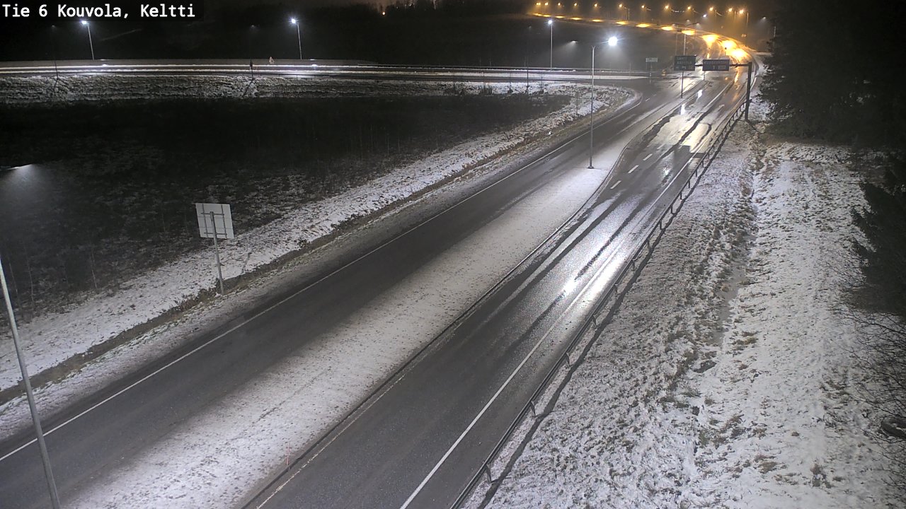 Weather Camera Image Väg 6 Kouvola,  Keltti, Kouvola, Kymenlaakso