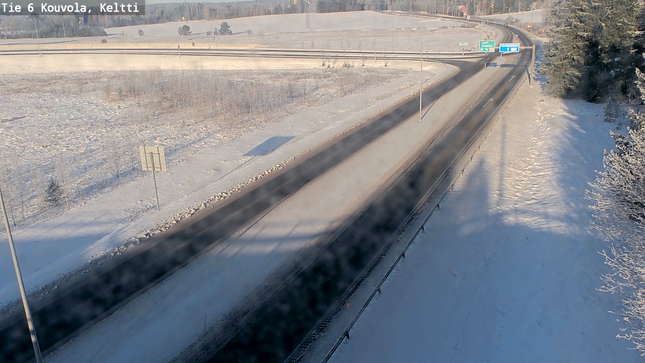 Weather Camera Image Road 6 Kouvola, Keltti, Kouvola, Kymenlaakso
