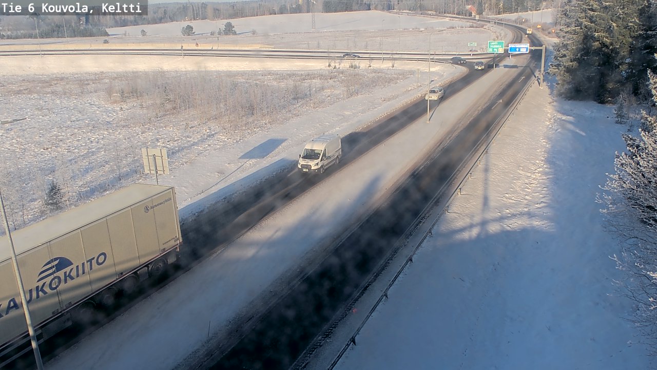 Weather Camera Image Road 6 Kouvola, Keltti, Kouvola, Kymenlaakso