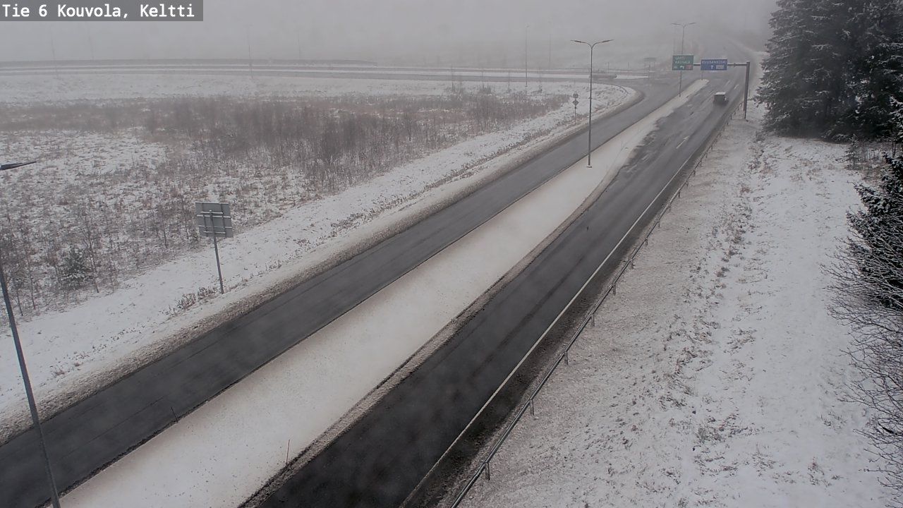 Weather Camera Image Väg 6 Kouvola,  Keltti, Kouvola, Kymenlaakso