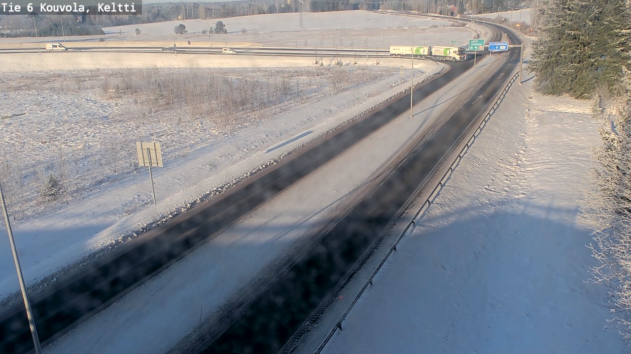Weather Camera Image Road 6 Kouvola, Keltti, Kouvola, Kymenlaakso