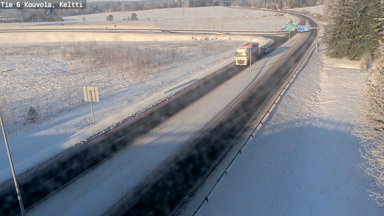 Weather Camera Image Road 6 Kouvola, Keltti, Kouvola, Kymenlaakso