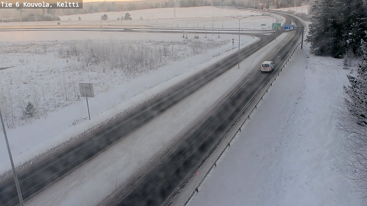 Weather Camera Image Väg 6 Kouvola,  Keltti, Kouvola, Kymenlaakso