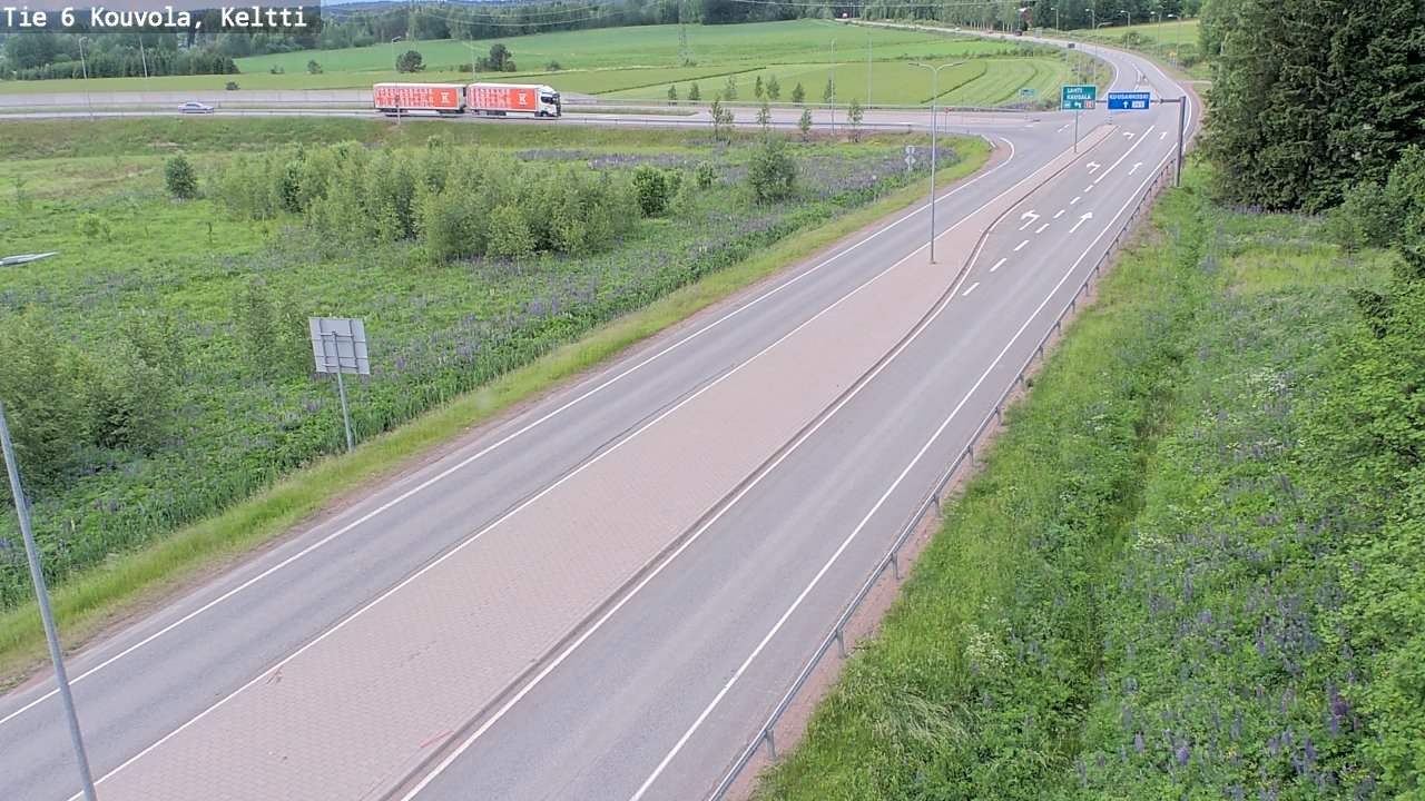 Kelikamerat Kuva Tie 6 Kouvola, Keltti, Kouvola, Kymenlaakso