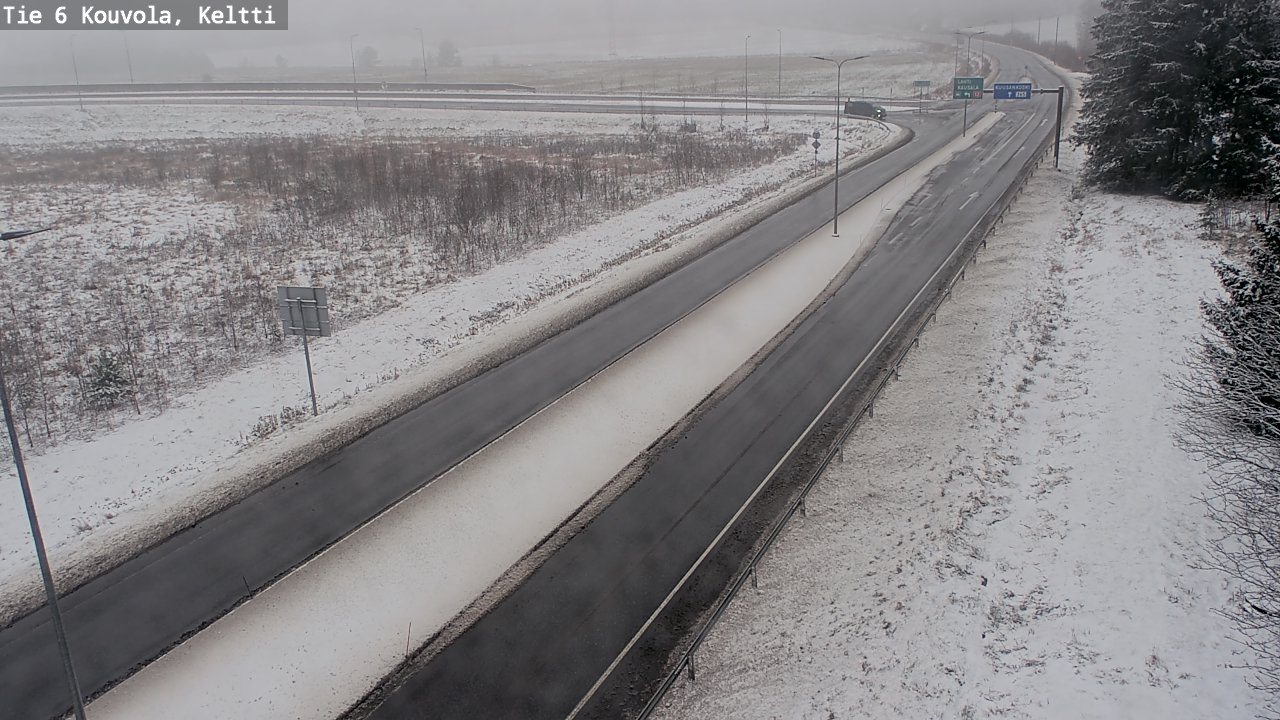 Weather Camera Image Väg 6 Kouvola,  Keltti, Kouvola, Kymenlaakso