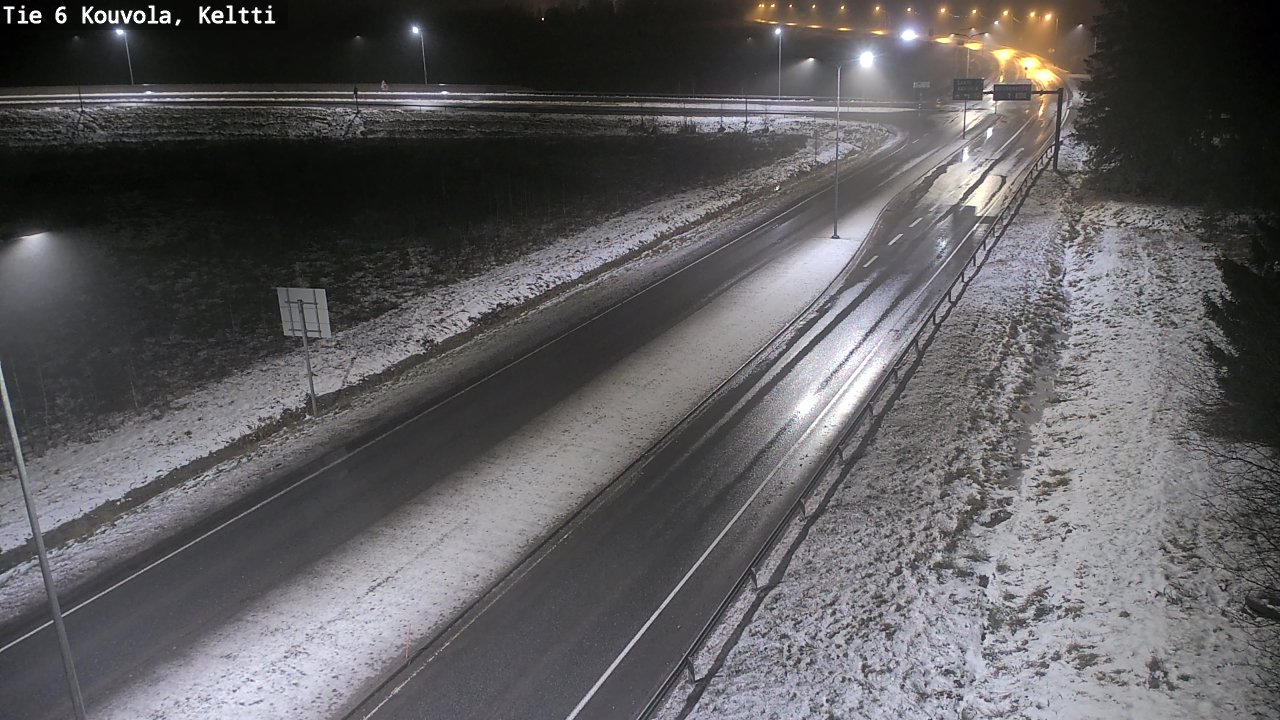 Weather Camera Image Väg 6 Kouvola,  Keltti, Kouvola, Kymenlaakso