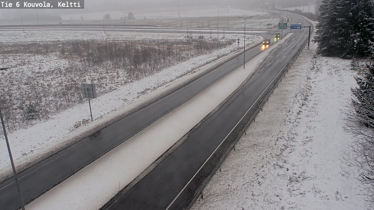 Weather Camera Image Väg 6 Kouvola,  Keltti, Kouvola, Kymenlaakso