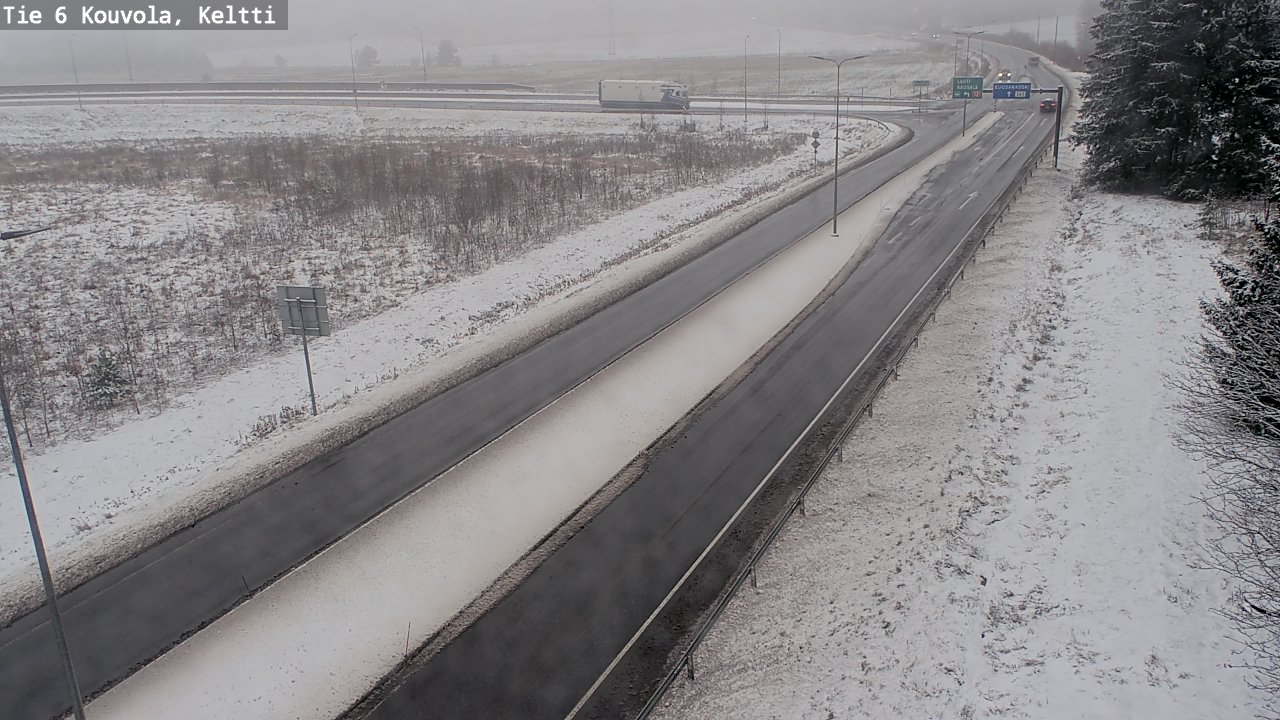 Weather Camera Image Väg 6 Kouvola,  Keltti, Kouvola, Kymenlaakso
