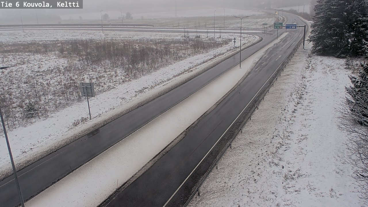 Weather Camera Image Väg 6 Kouvola,  Keltti, Kouvola, Kymenlaakso