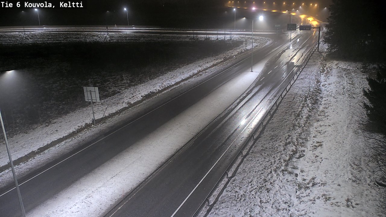 Weather Camera Image Väg 6 Kouvola,  Keltti, Kouvola, Kymenlaakso