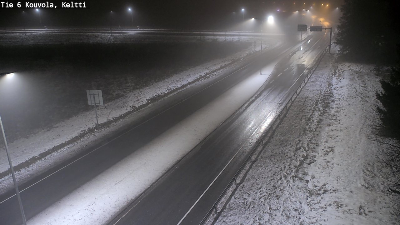 Weather Camera Image Väg 6 Kouvola,  Keltti, Kouvola, Kymenlaakso