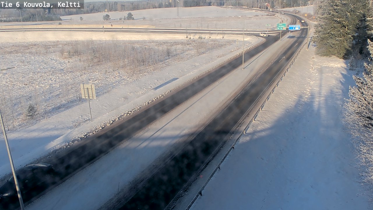 Weather Camera Image Road 6 Kouvola, Keltti, Kouvola, Kymenlaakso