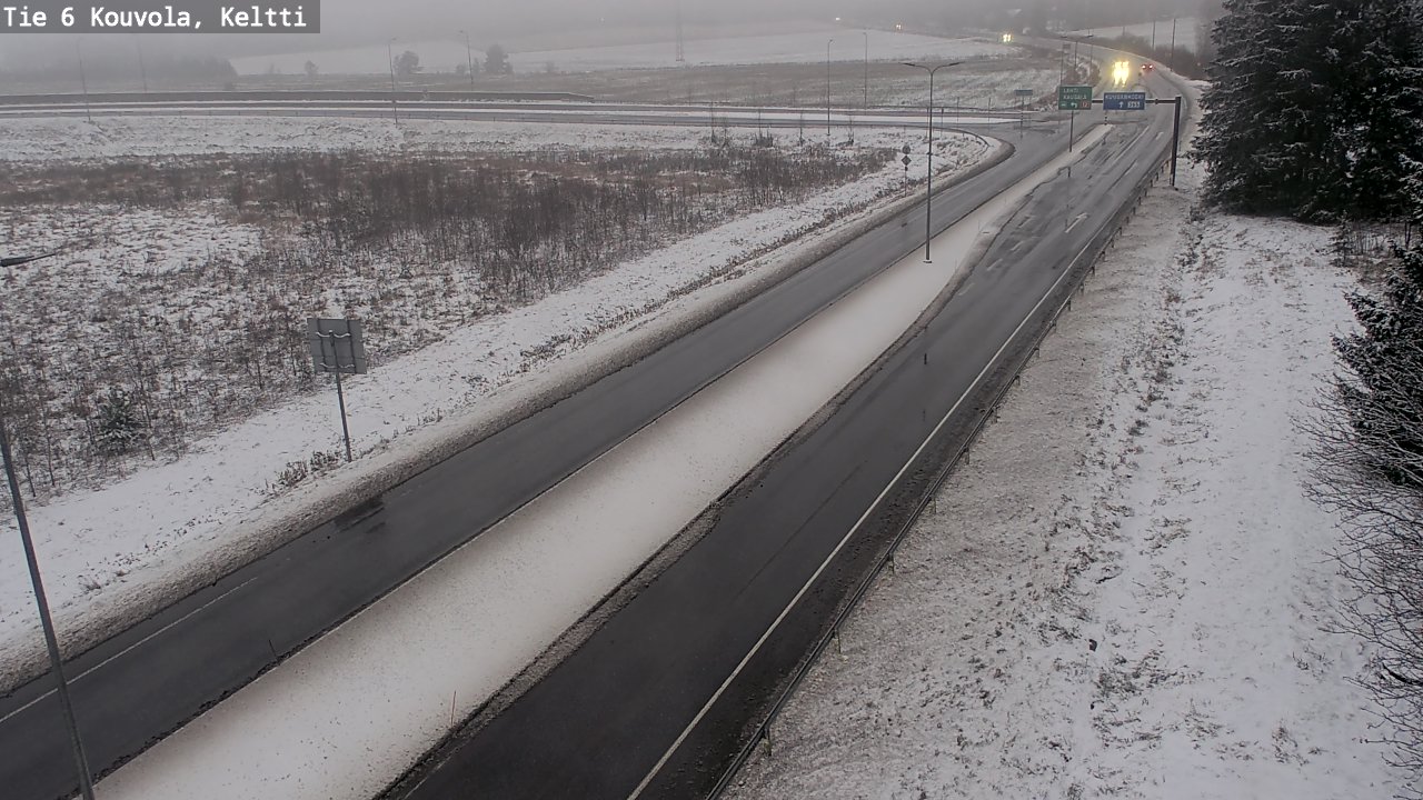 Weather Camera Image Väg 6 Kouvola,  Keltti, Kouvola, Kymenlaakso