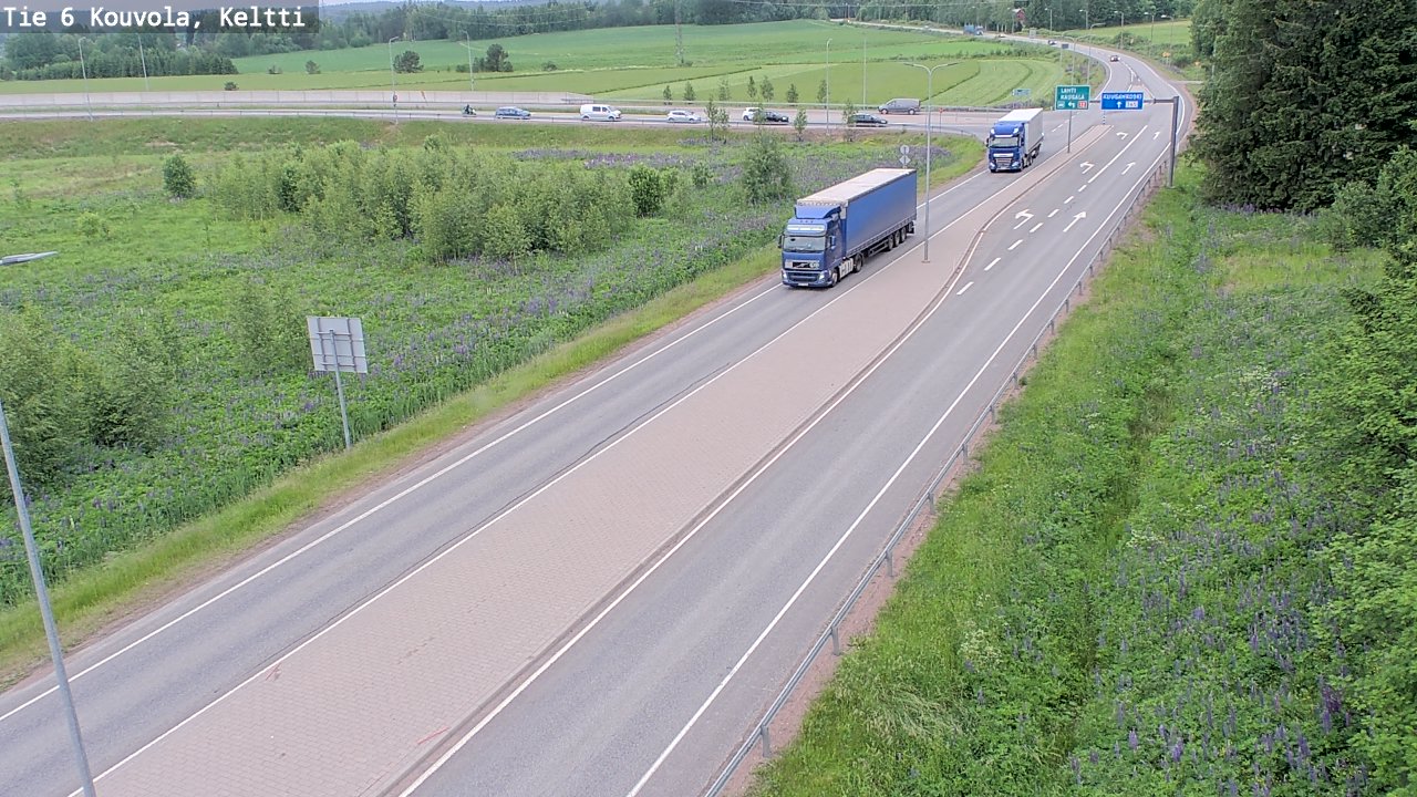 Kelikamerat Kuva Tie 6 Kouvola, Keltti, Kouvola, Kymenlaakso