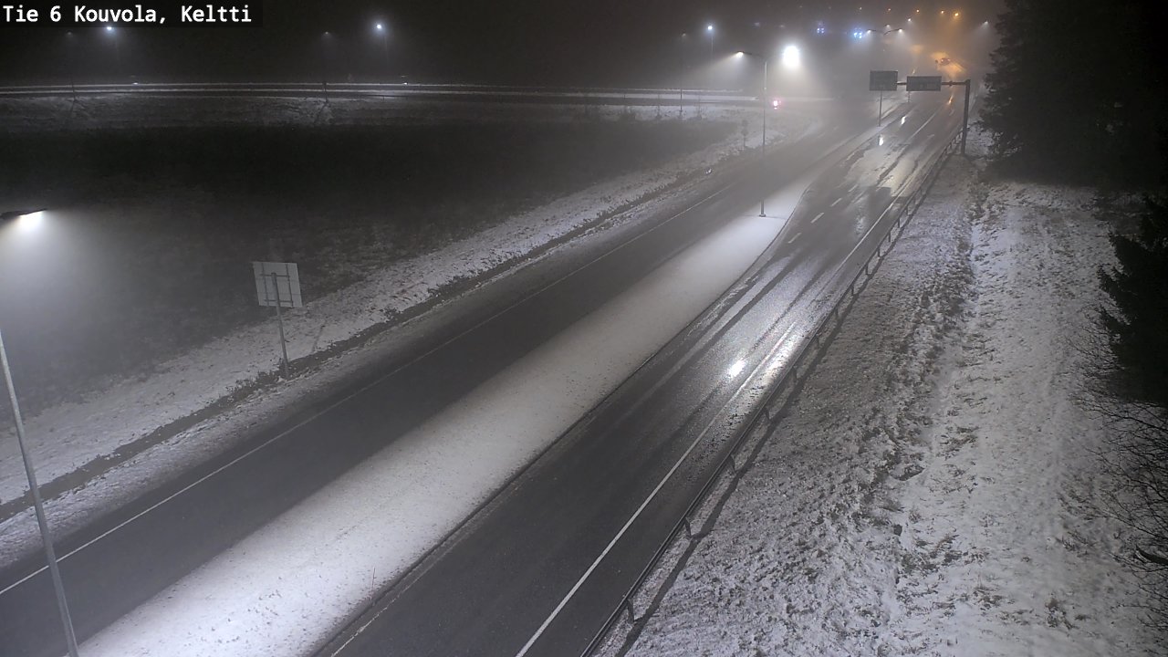 Weather Camera Image Väg 6 Kouvola,  Keltti, Kouvola, Kymenlaakso