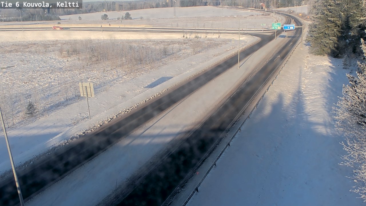 Weather Camera Image Road 6 Kouvola, Keltti, Kouvola, Kymenlaakso