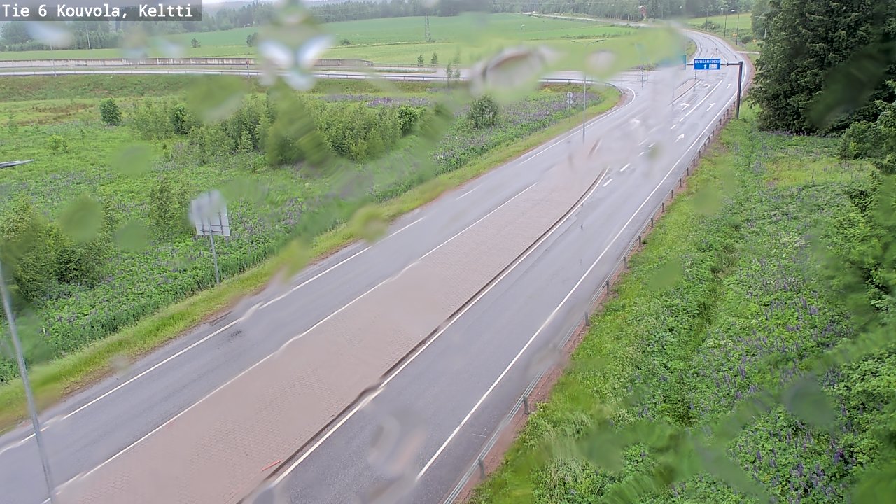 Weather Camera Image Väg 6 Kouvola,  Keltti, Kouvola, Kymenlaakso