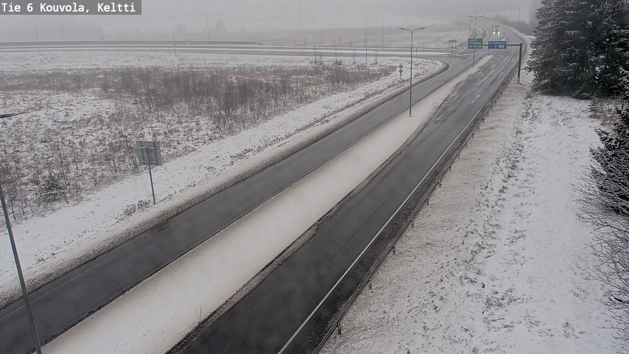 Weather Camera Image Väg 6 Kouvola,  Keltti, Kouvola, Kymenlaakso