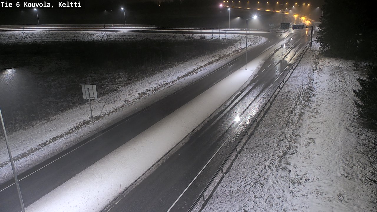 Weather Camera Image Väg 6 Kouvola,  Keltti, Kouvola, Kymenlaakso