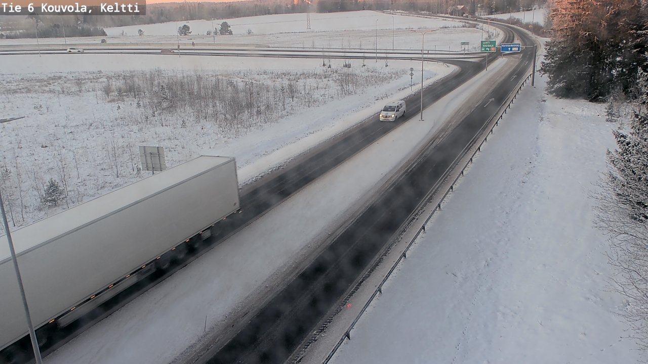 Weather Camera Image Road 6 Kouvola, Keltti, Kouvola, Kymenlaakso